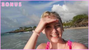 You fuck Melody on the bluff, and cum on her face and tits.